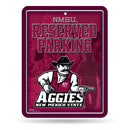 NCAA New Mexico State Aggies 8.5" x 11" Metal Parking Sign - Great for Man Cave, Bed Room, Office, Home Décor By Rico Industries