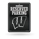 Wisconsin University - Carbon Fiber Design - Metal Parking Sign