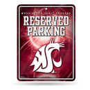 NCAA Washington State Cougars 8.5" x 11" Metal Parking Sign - Great for Man Cave, Bed Room, Office, Home Décor By Rico Industries
