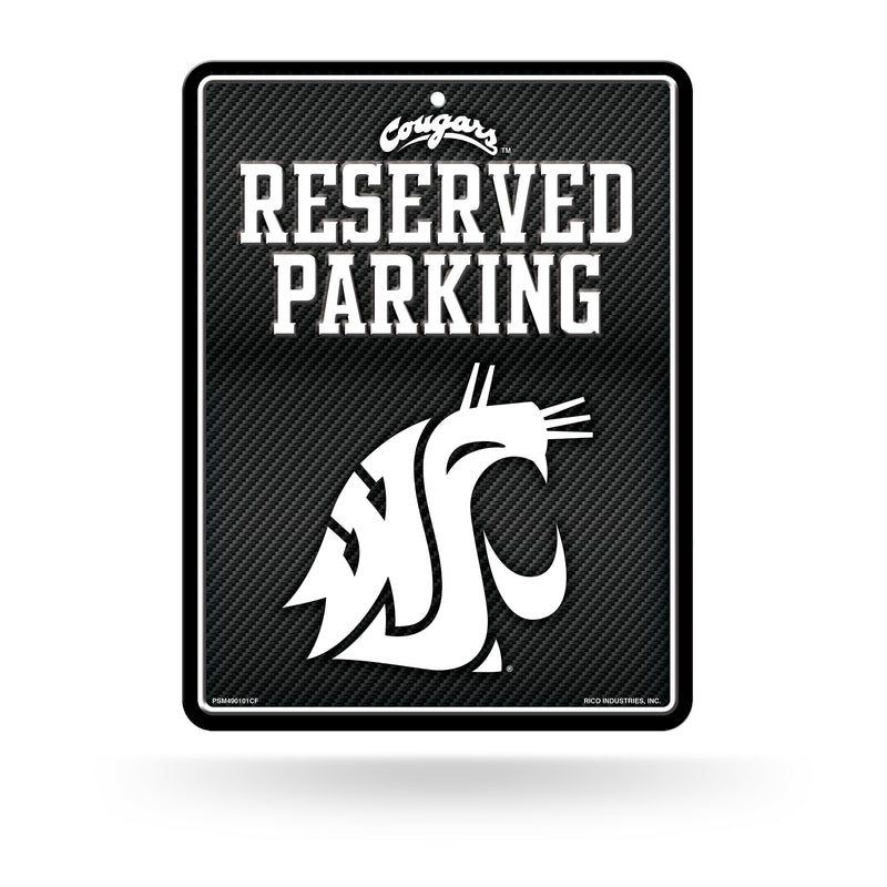 Washington State University - Carbon Fiber Design - Metal Parking Sign