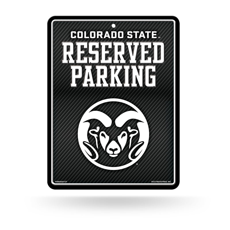 Colorado State - Carbon Fiber Design - Metal Parking Sign