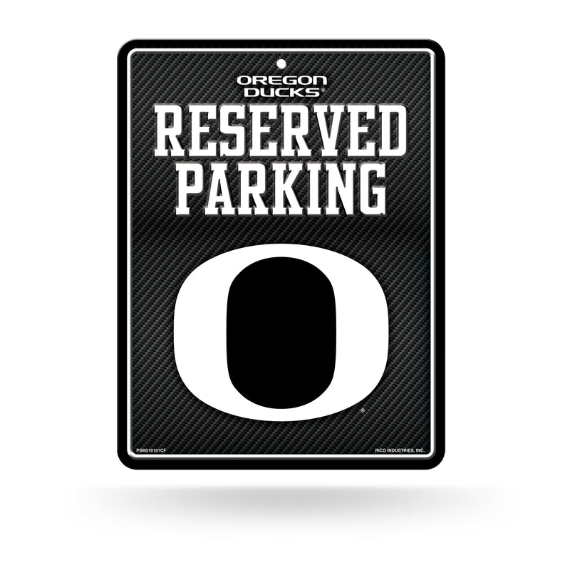 Oregon University - Carbon Fiber Design - Metal Parking Sign