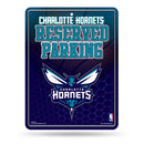 NBA Charlotte Hornets 8.5" x 11" Metal Parking Sign - Great for Man Cave, Bed Room, Office, Home Décor By Rico Industries