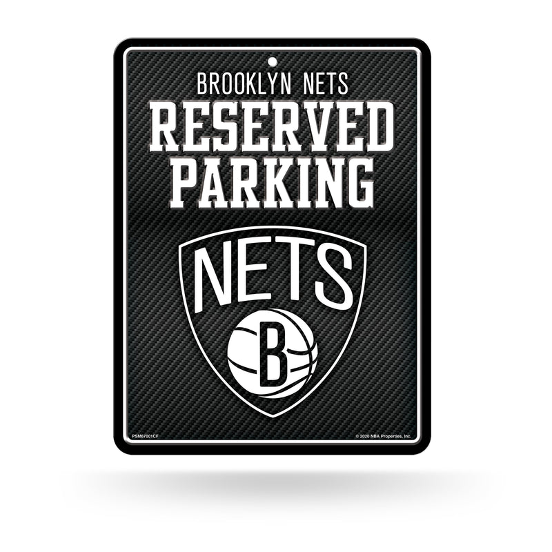 Nets - Carbon Fiber Design - Metal Parking Sign