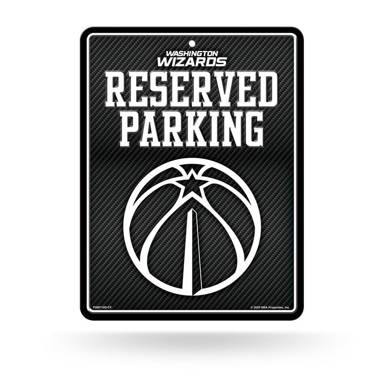 Wizards - Carbon Fiber Design - Metal Parking Sign