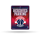 NBA Washington Wizards 8.5" x 11" Metal Parking Sign - Great for Man Cave, Bed Room, Office, Home Décor By Rico Industries