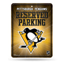 NHL Pittsburgh Penguins 8.5" x 11" Metal Parking Sign - Great for Man Cave, Bed Room, Office, Home Décor By Rico Industries