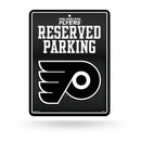 NHL Philadelphia Flyers 8.5" x 11" Carbon Fiber Metal Parking Sign - Great for Man Cave, Bed Room, Office, Home Décor By Rico Industries