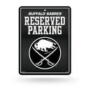Sabres - Carbon Fiber Design - Metal Parking Sign