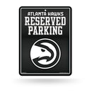 Hawks - Atl - Carbon Fiber Design - Metal Parking Sign