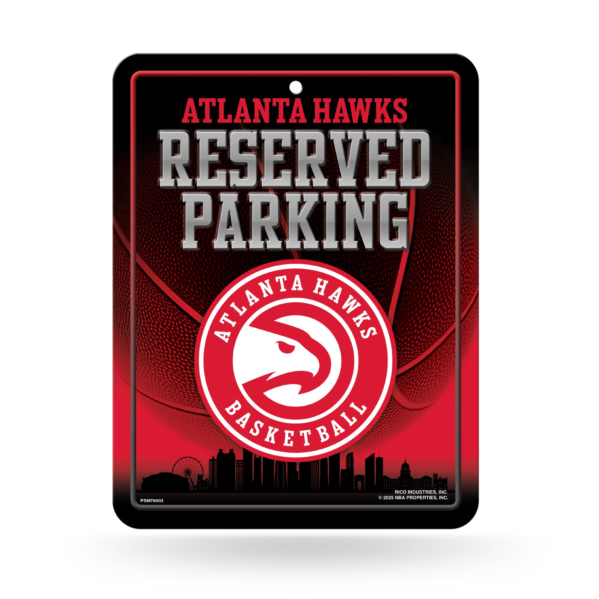 Atlanta Hawks Metal Parking Signs