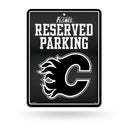 Flames - Carbon Fiber Design - Metal Parking Sign
