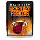 NBA Miami Heat 8.5" x 11" Metal Parking Sign - Great for Man Cave, Bed Room, Office, Home Décor By Rico Industries