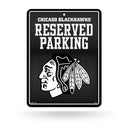 Blackhawks - Carbon Fiber Design - Metal Parking Sign