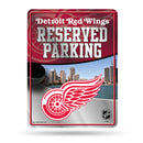 NHL Detroit Red Wings 8.5" x 11" Metal Parking Sign - Great for Man Cave, Bed Room, Office, Home Décor By Rico Industries