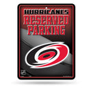 NHL Carolina Hurricanes 8.5" x 11" Metal Parking Sign - Great for Man Cave, Bed Room, Office, Home Décor By Rico Industries