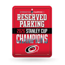 Carolina Hurricanes 2026 Stanley Cup Champions Metal Parking Sign