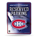 NHL Montreal Canadiens 8.5" x 11" Metal Parking Sign - Great for Man Cave, Bed Room, Office, Home Décor By Rico Industries