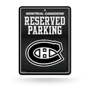 Canadiens - Carbon Fiber Design - Metal Parking Sign