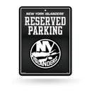 NHL New York Islanders 8.5" x 11" Carbon Fiber Metal Parking Sign - Great for Man Cave, Bed Room, Office, Home Décor By Rico Industries