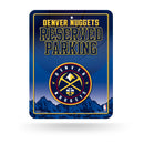 NBA Denver Nuggets 8.5" x 11" Metal Parking Sign - Great for Man Cave, Bed Room, Office, Home Décor By Rico Industries