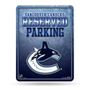 NHL Vancouver Canucks 8.5" x 11" Metal Parking Sign - Great for Man Cave, Bed Room, Office, Home Décor By Rico Industries