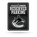 Canucks - Carbon Fiber Design - Metal Parking Sign