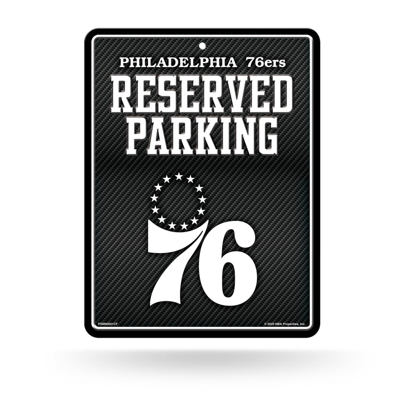 76Ers - Carbon Fiber Design - Metal Parking Sign
