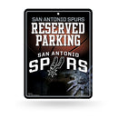 NBA San Antonio Spurs 8.5" x 11" Metal Parking Sign - Great for Man Cave, Bed Room, Office, Home Décor By Rico Industries