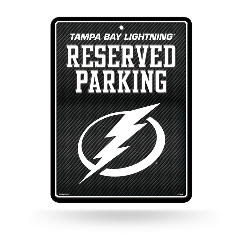 Lightning - Carbon Fiber Design - Metal Parking Sign