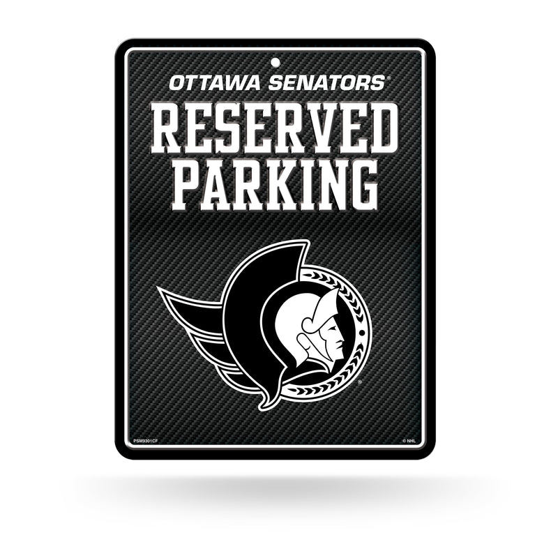 Senators - Carbon Fiber Design - Metal Parking Sign