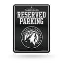 Timberwolves - Carbon Fiber Design - Metal Parking Sign
