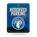 Minnesota Timberwolves Metal Parking Sign