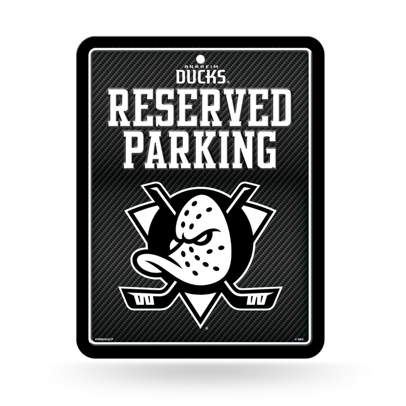 Ducks - Carbon Fiber Design - Metal Parking Sign