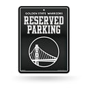 Warriors - Carbon Fiber Design - Metal Parking Sign