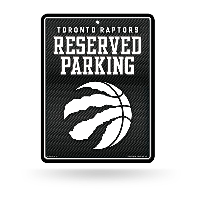 Raptors - Carbon Fiber Design - Metal Parking Sign