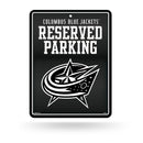 Blue Jackets - Carbon Fiber Design - Metal Parking Sign
