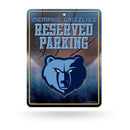 NBA Memphis Grizzlies 8.5" x 11" Metal Parking Sign - Great for Man Cave, Bed Room, Office, Home Décor By Rico Industries