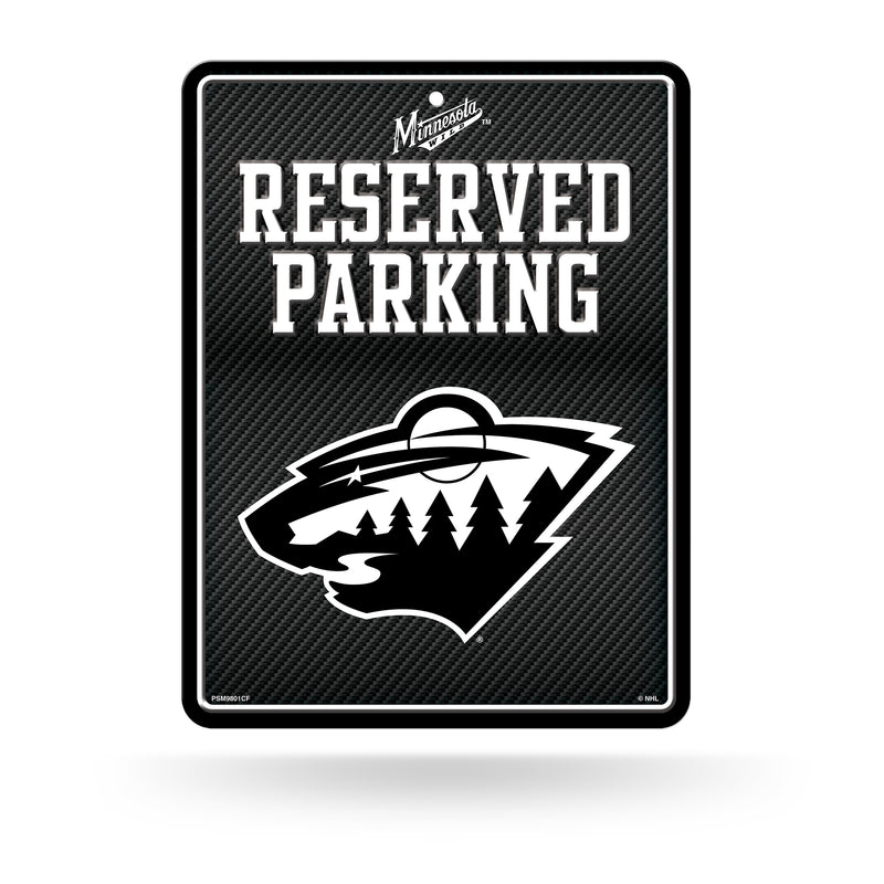 Wild - Carbon Fiber Design - Metal Parking Sign