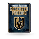 NHL Vegas Golden Knights 8.5" x 11" Metal Parking Sign - Great for Man Cave, Bed Room, Office, Home Décor By Rico Industries