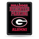 NCAA Georgia Bulldogs 8.5" x 11" Metal Alumni Parking Sign - Great for Man Cave, Bed Room, Office, Home Décor By Rico Industries