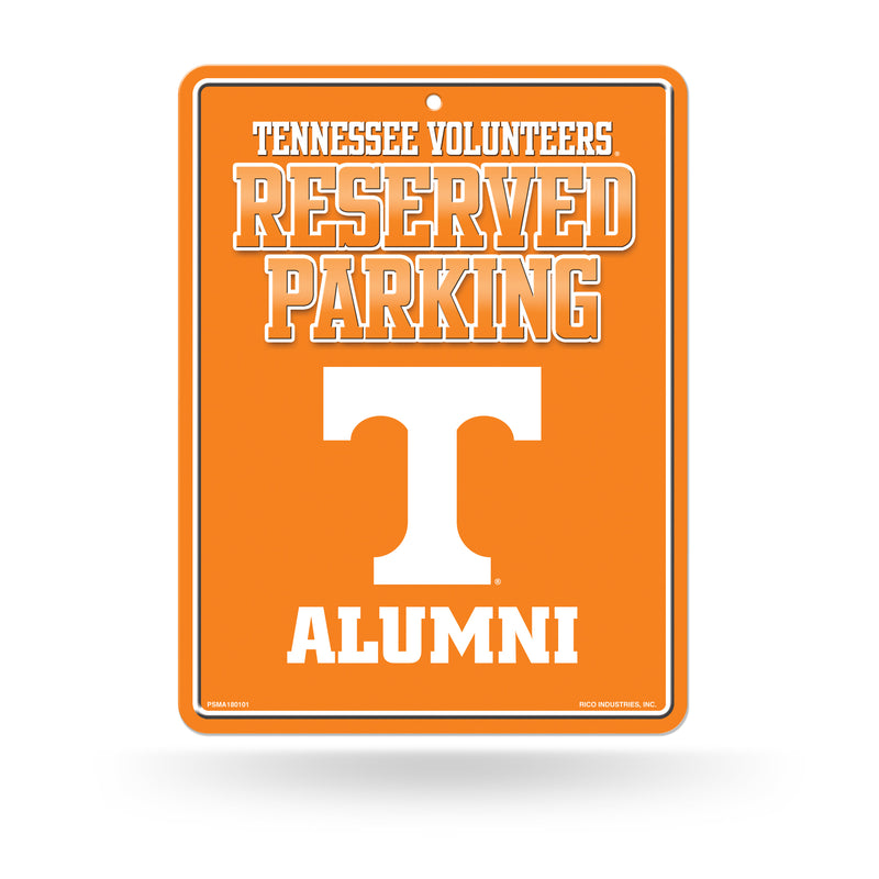 NCAA Tennessee Volunteers 8.5" x 11" Metal Alumni Parking Sign - Great for Man Cave, Bed Room, Office, Home Décor By Rico Industries