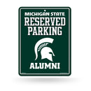 NCAA Michigan State Spartans 8.5" x 11" Metal Alumni Parking Sign - Great for Man Cave, Bed Room, Office, Home Décor By Rico Industries