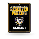 NCAA Fort Hays State Tigers 8.5" x 11" Metal Alumni Parking Sign - Great for Man Cave, Bed Room, Office, Home Décor By Rico Industries