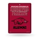 NCAA Arkansas Razorbacks 8.5" x 11" Metal Alumni Parking Sign - Great for Man Cave, Bed Room, Office, Home Décor By Rico Industries