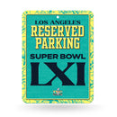 Super Bowl LXI Generic Metal Parking Sign