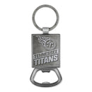 Tennessee Titans Double Sided Pewter Style Metal Bottle Opener Keychain