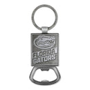 Florida Gators Double Sided Pewter Style Metal Bottle Opener Keychain