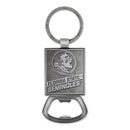 Florida State Seminoles Double Sided Pewter Style Metal Bottle Opener Keychain