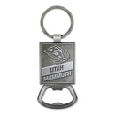 Utah Mammoth Double Sided Pewter Style Metal Bottle Opener Keychain